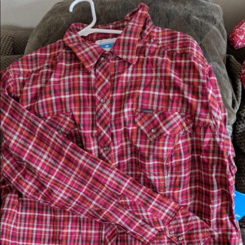 NWT Columbia button up flannel shirt
